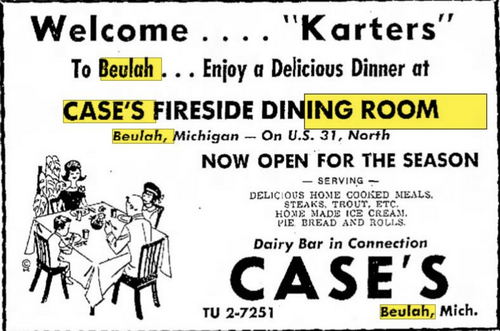 The Original Cherry Hut - 1963 Ad For Case Restaurant (newer photo)